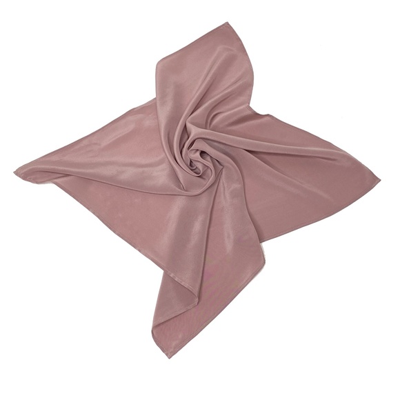 NWT SILKLETTE  Blush Crush 100% Fine Silk Kerchief Scarf ROSE CHAMPAGNE - Picture 7 of 8